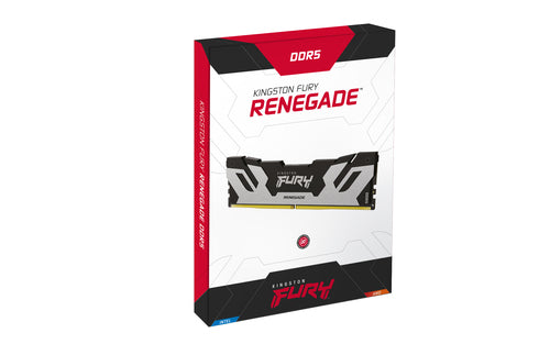 Kingston Technology FURY 32GB 6400MT/s DDR5 CL32 DIMM (Kit of 2) Renegade Silver Kingston Technology FURY 32GB 6400MT/s DDR5 CL32 DIMM (Kit of 2) Renegade Silver